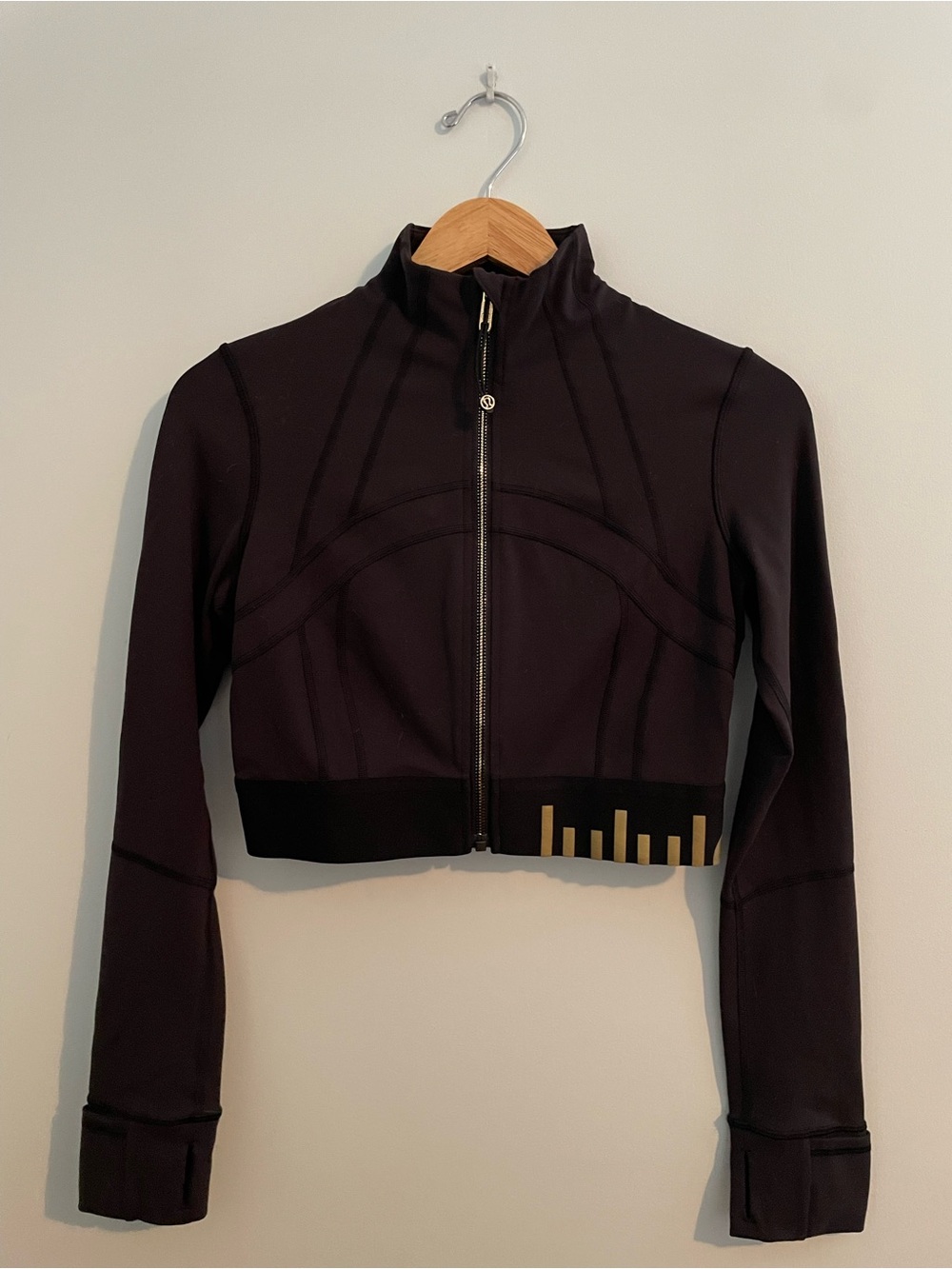 lululemon athletica Black Cropped Zip-Up